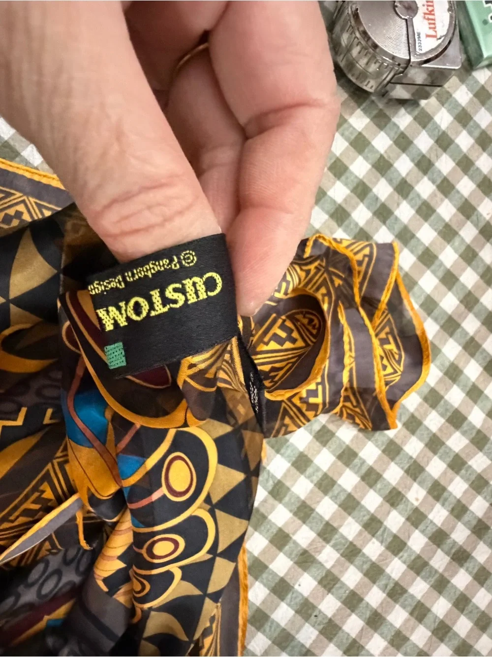 custom edition silk scarf